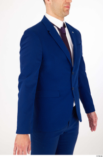 Serban blue suit blue suit jacket business dressed upper body…